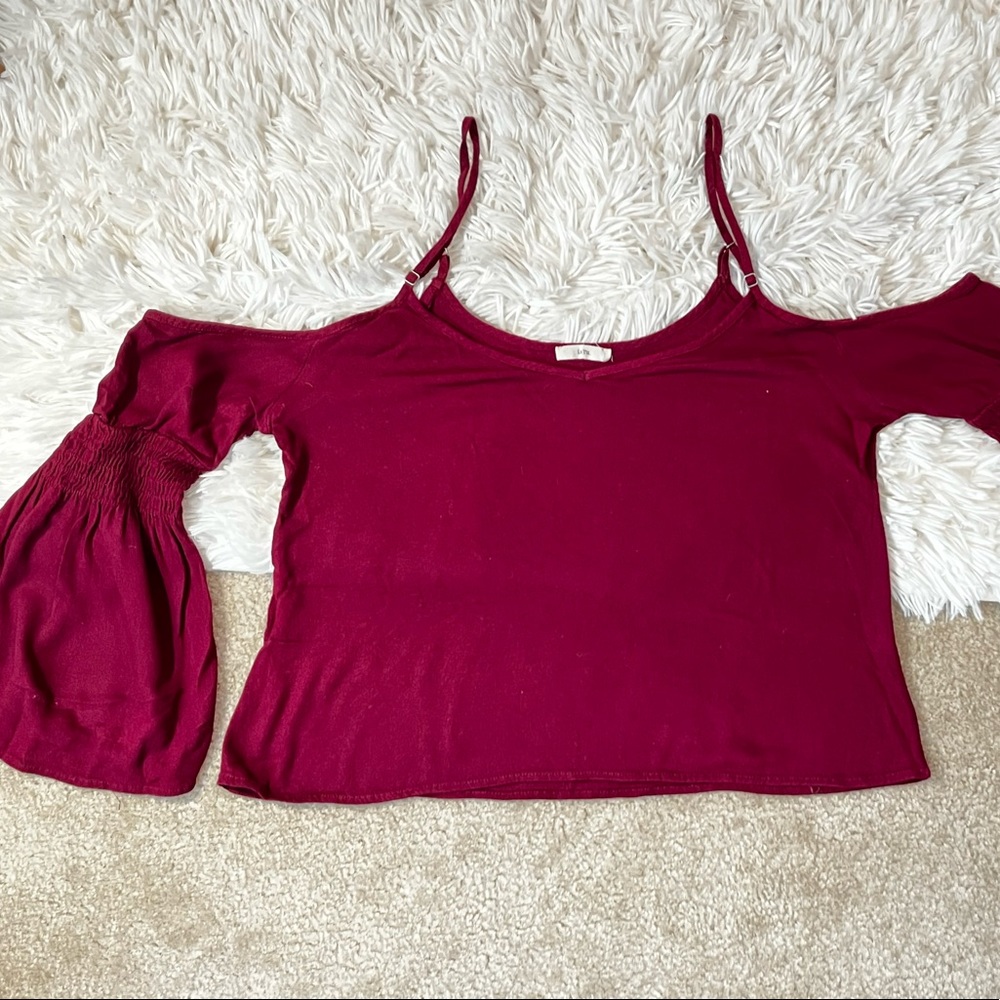 InTu Cropped Off The Shoulder Top